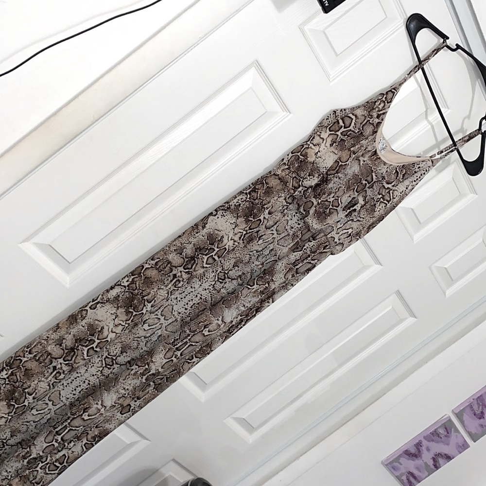 Snakeskin Maxi Dress